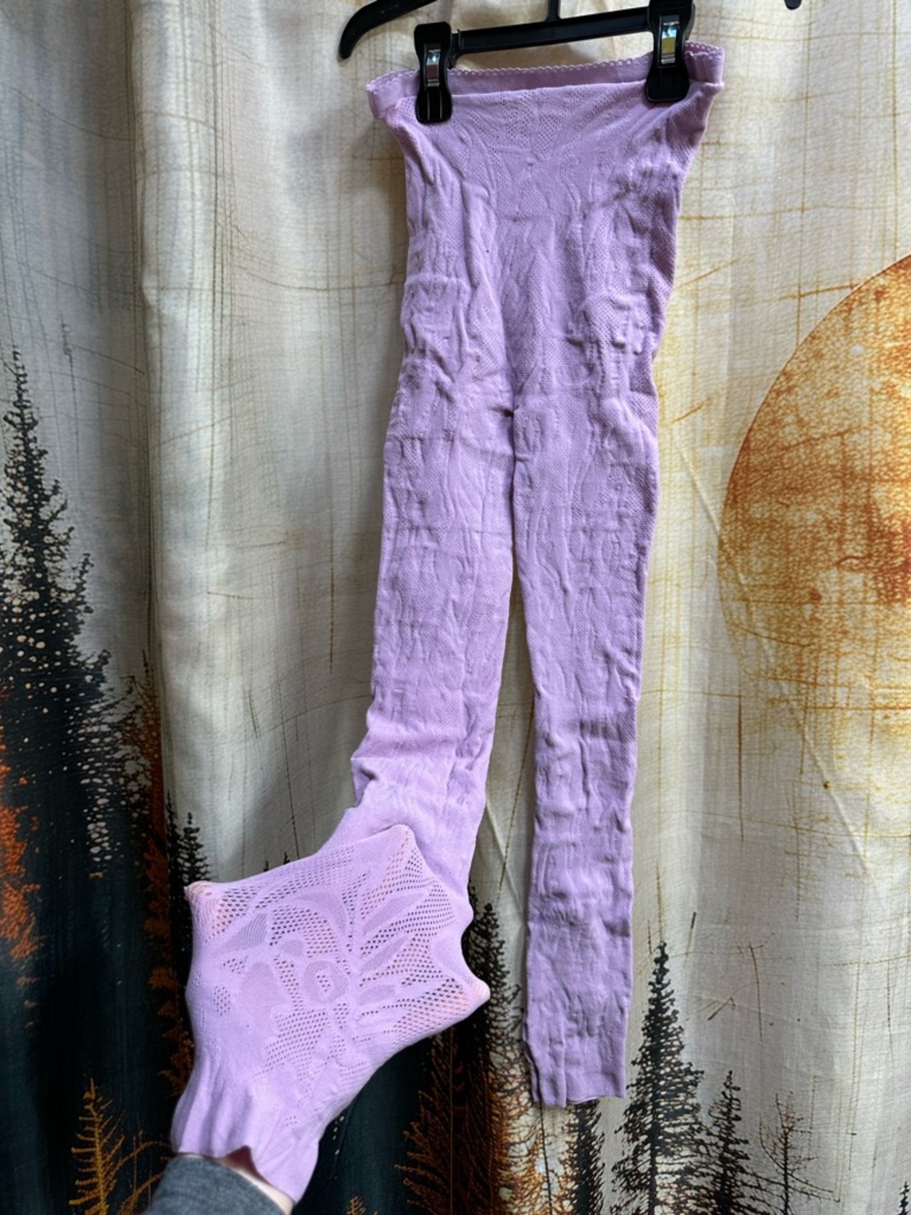 HALARA Lavender Seamless Lace Leggings